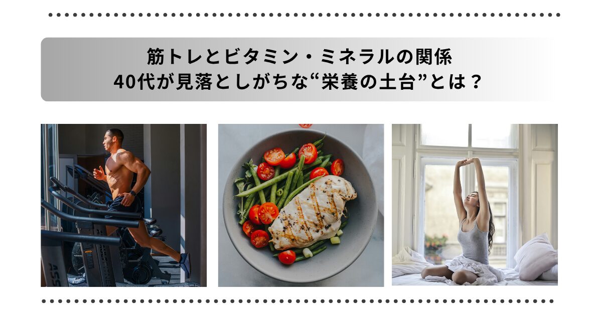 筋トレ ビタミン ミネラルタイトル